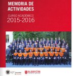 Memoria de actividades. Curso 2015-2016
